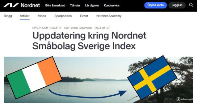 Nordnet ska flytta sin fond från Irland till Sverige